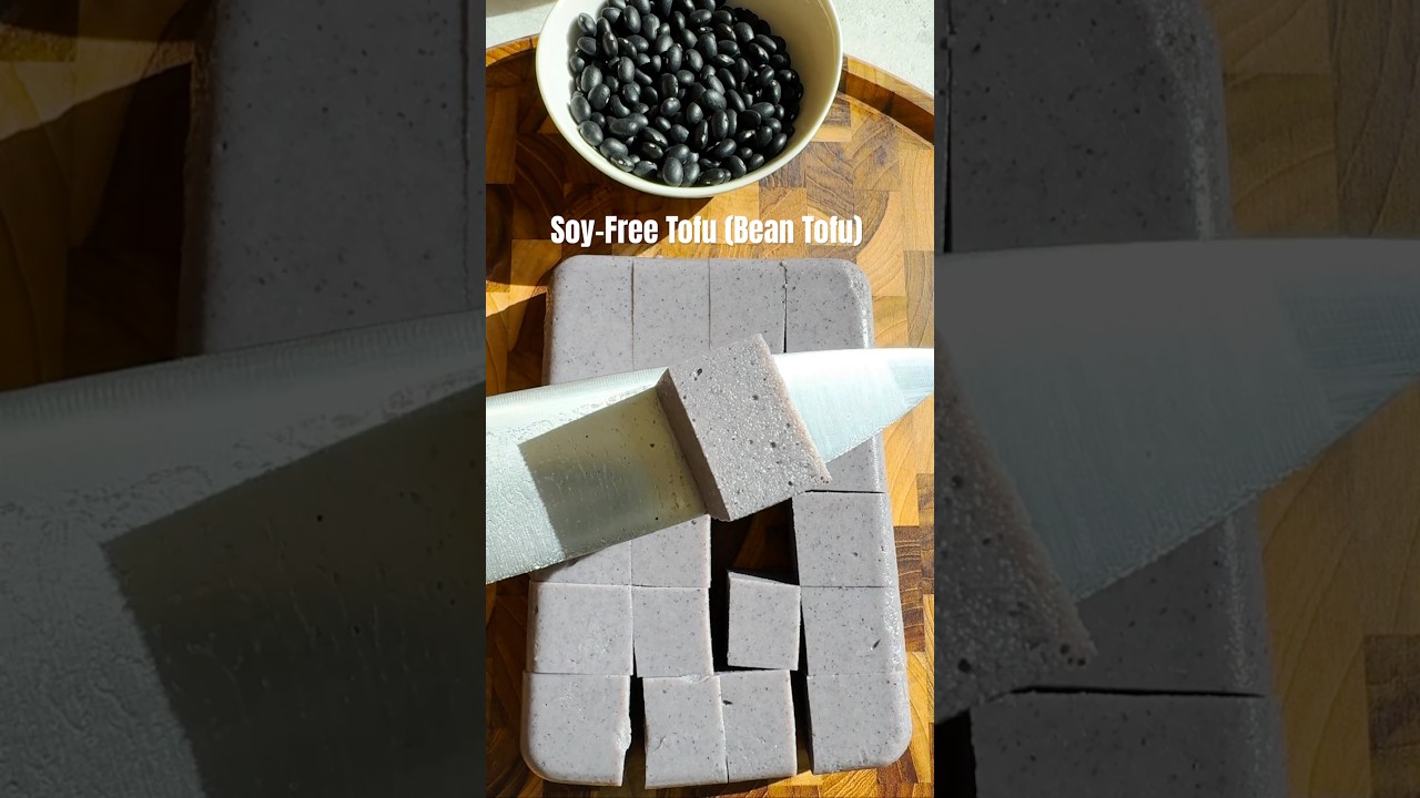 SOY-FREE TOFU ​⁠@cookingforpeanuts Bean tofu with black beans or any bean. High-protein and fiber