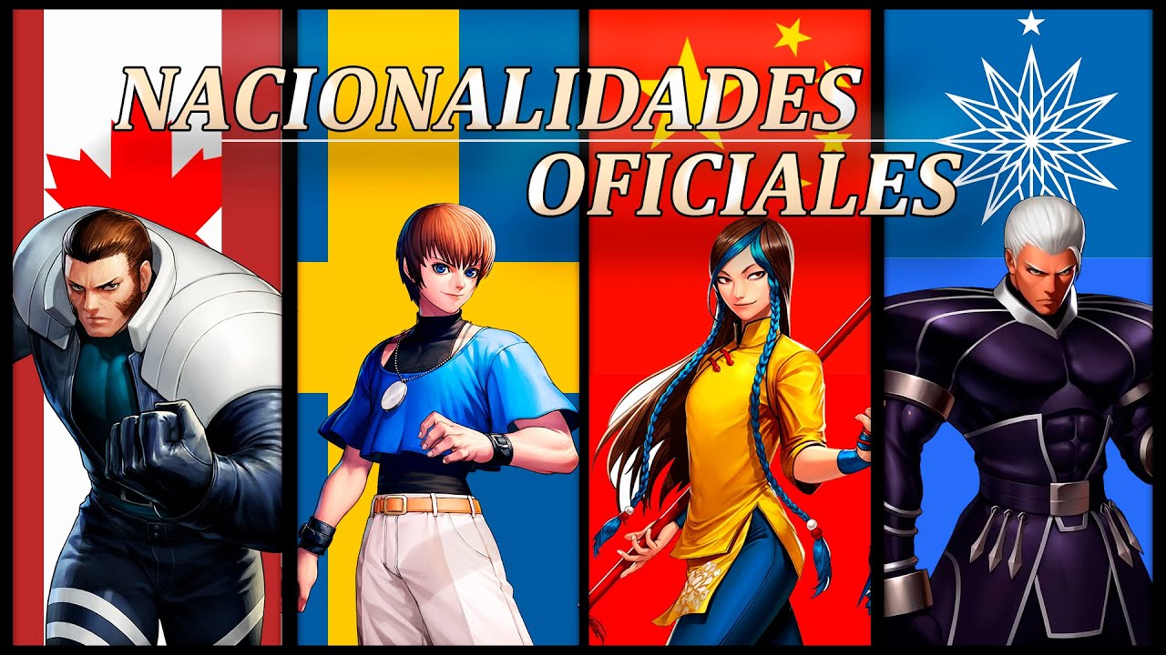 Nacionalidad Oficial personajes de KOF