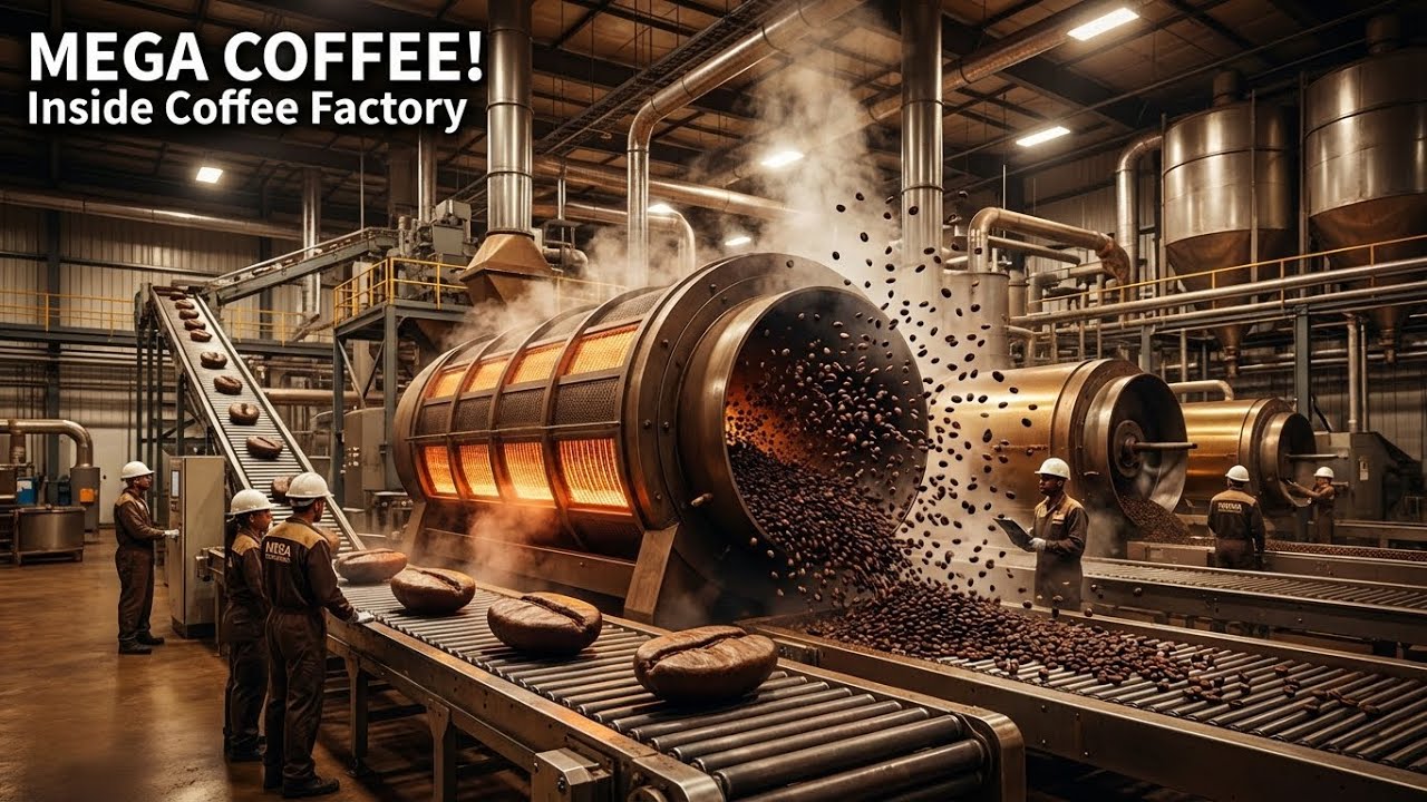 Inside a Mega Coffee Factory: How Coffee Is Made From Harvesting to Packaging