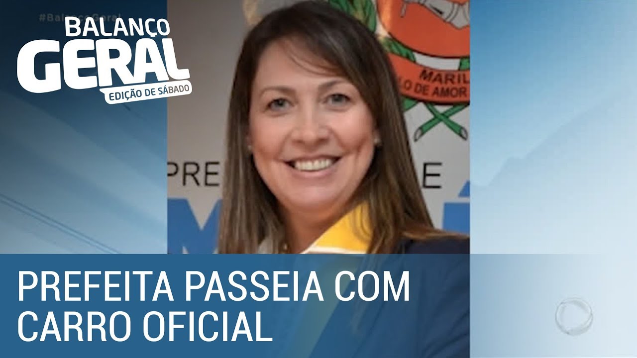Prefeita de cidade do interior de SP &eacute; flagrada com carro oficial em shopping