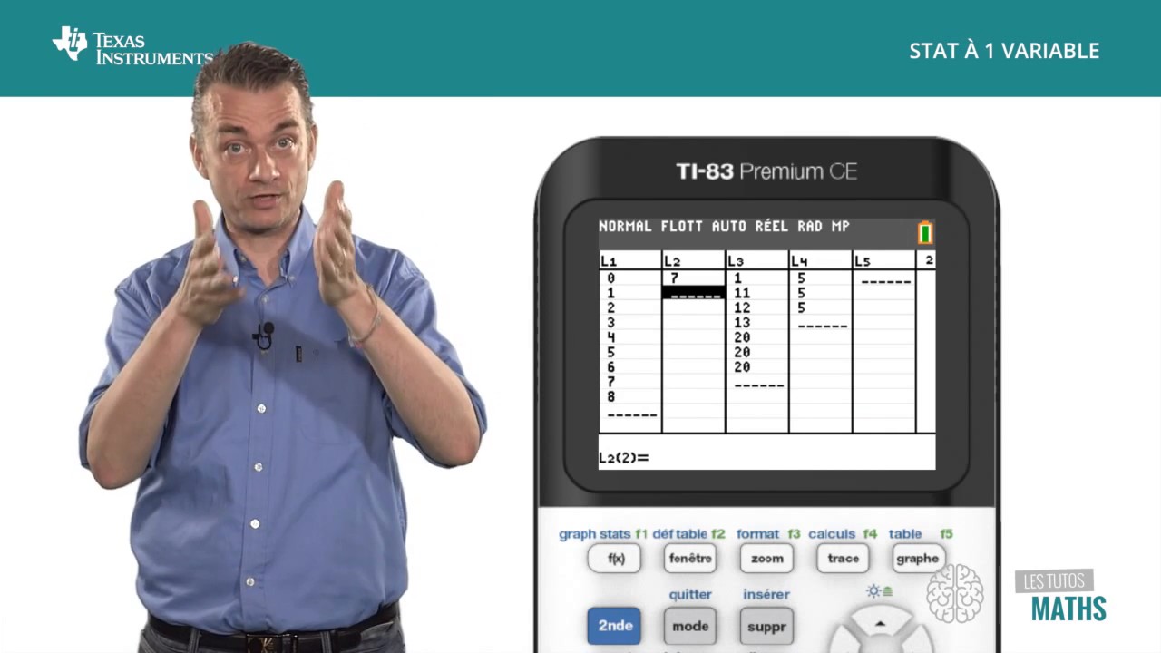 Statistiques à une variable avec la TI-83 Premium CE