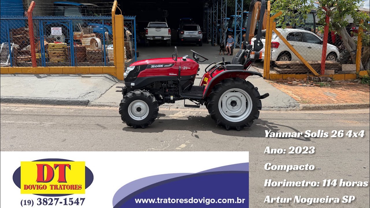 Trator Yanmar Solis 26 4x4 Ano 2023 com apenas 114 horas a Vendaa!! 