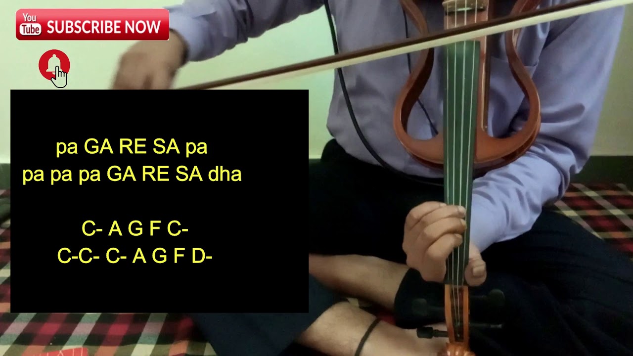 Jingle bell violin tutorial with indian and western notation #violin_kingdom