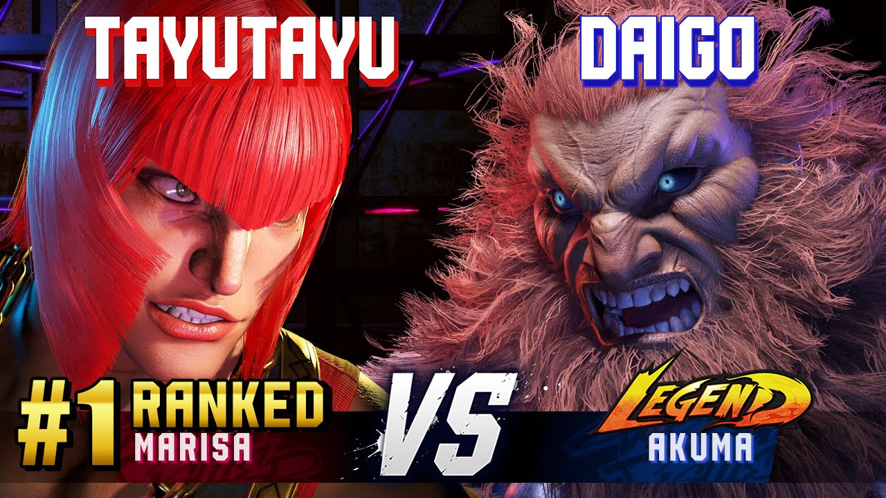 SF6 ▰ TAYUTAYU (#1 Ranked Marisa) vs DAIGO (Akuma) ▰ High Level Gameplay