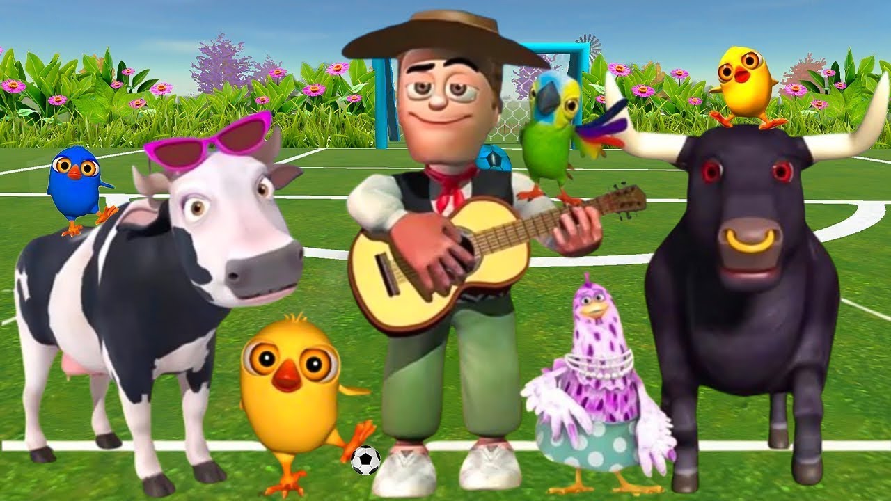 La Vaca Lola y Los Pollitos Dicen Pío | Canciones de la Granja de Zenón 2 | toro y dinosaurio