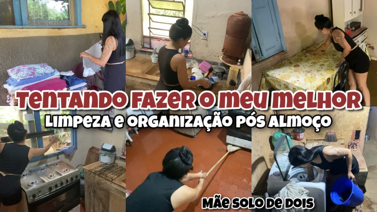 MÃE SOLO| limpeza na cozinha  pós almoço | terminei a saga das roupas | dando o meu melhor 🏡 👧🏽👦🏽💖