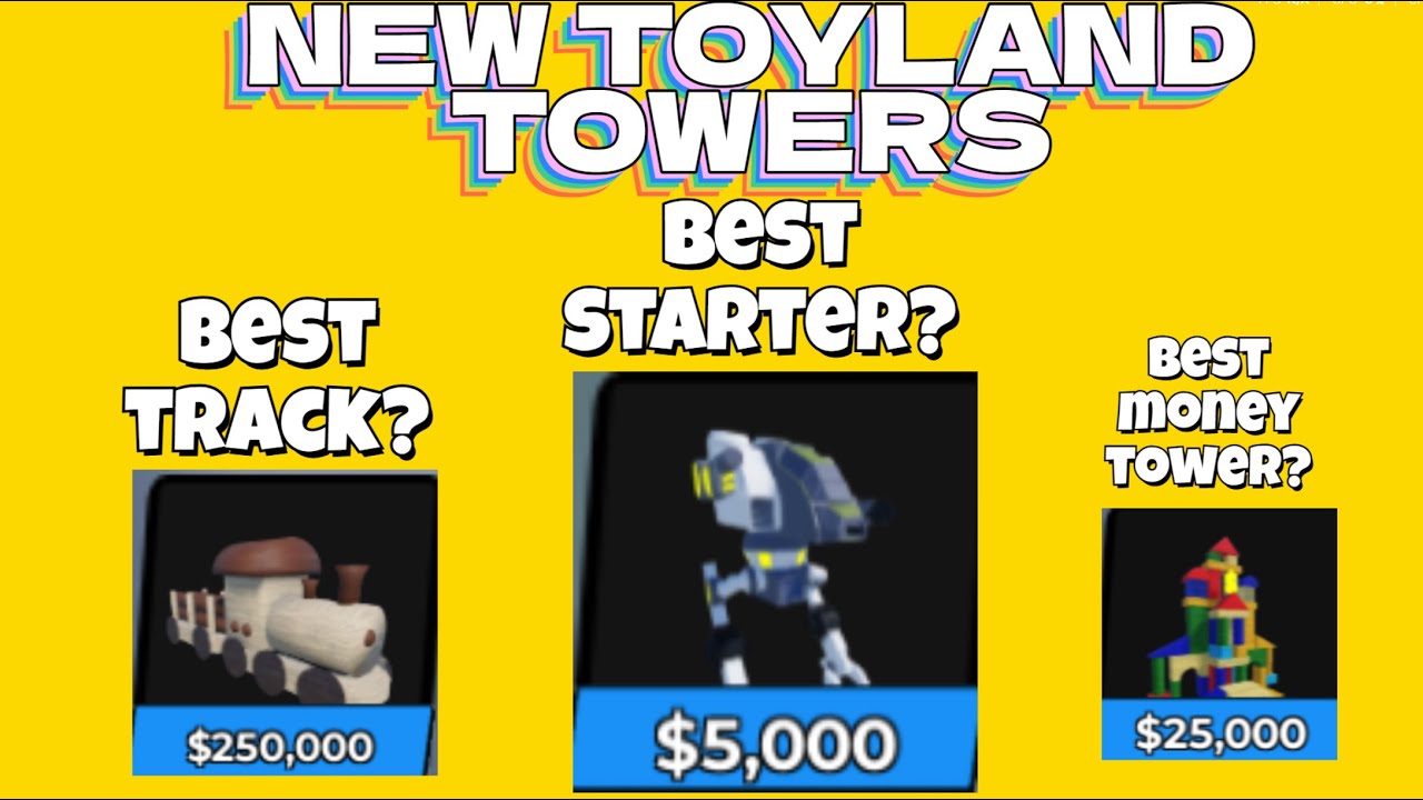 All new towers in the new TOYLAND update!!! (World defenders)
