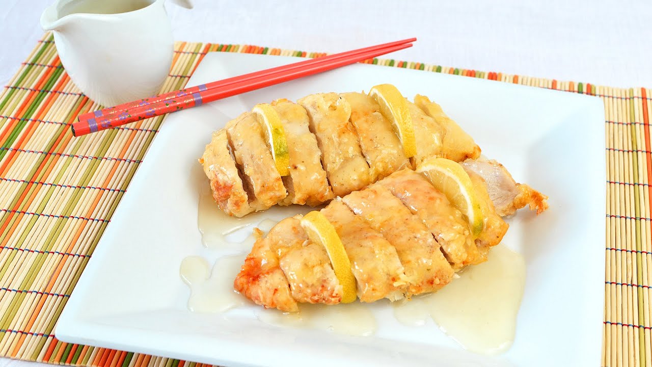 Chinese Lemon Chicken - How to Make Fried Chicken Breast with Lemon Sauce