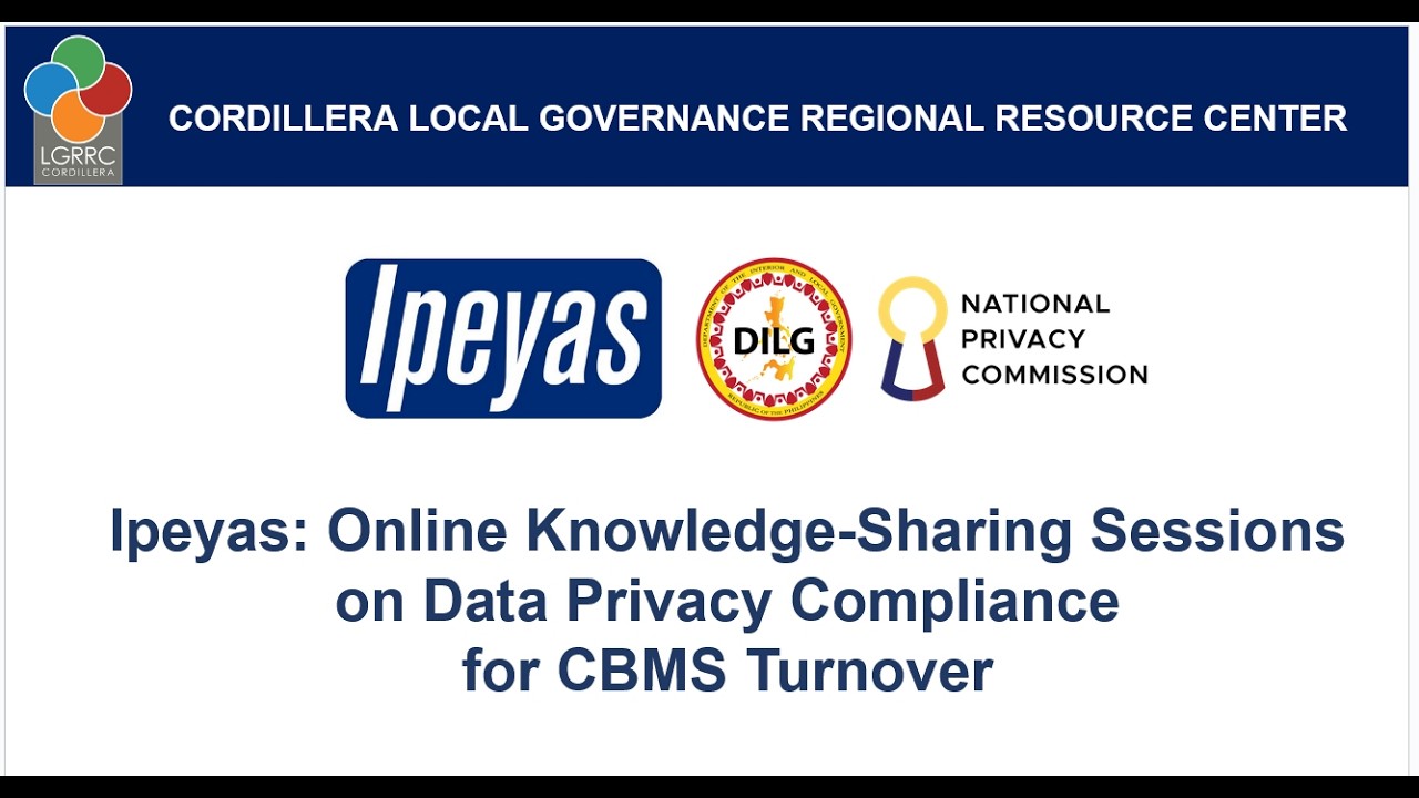 Ipeyas: Online Knowledge-Sharing Sessions on Data Privacy Compliance for CBMS Turnover