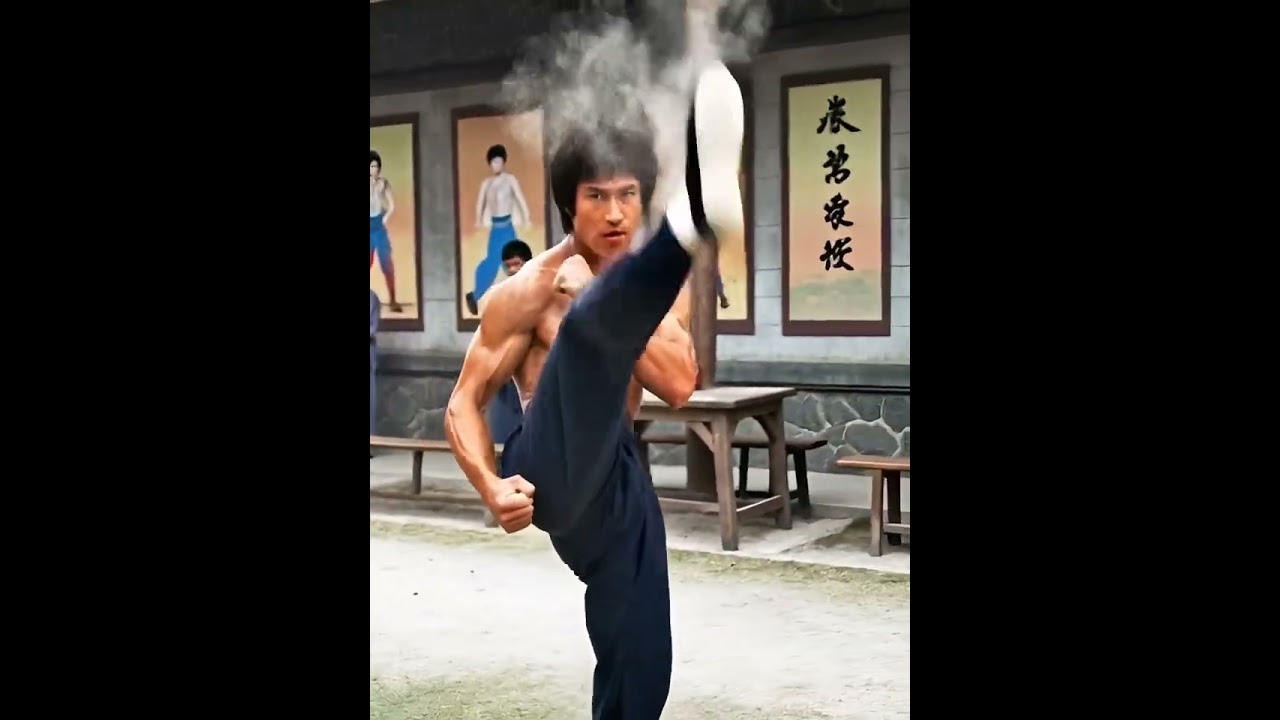 Bruce Lee's Fighting Scenes🥋👊#brucelee  #sora #kungfu  #wingchun