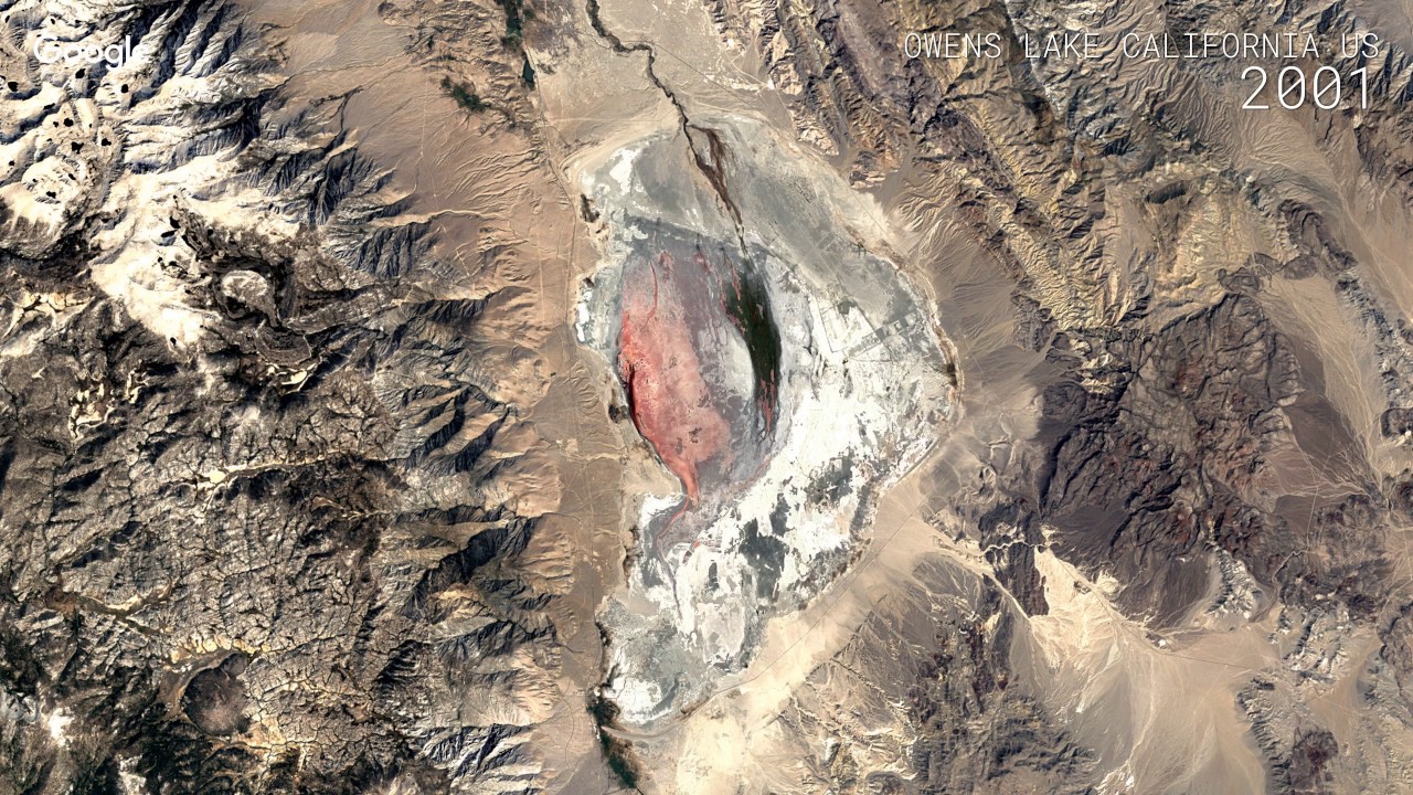 Google Timelapse: Owens Lake, California