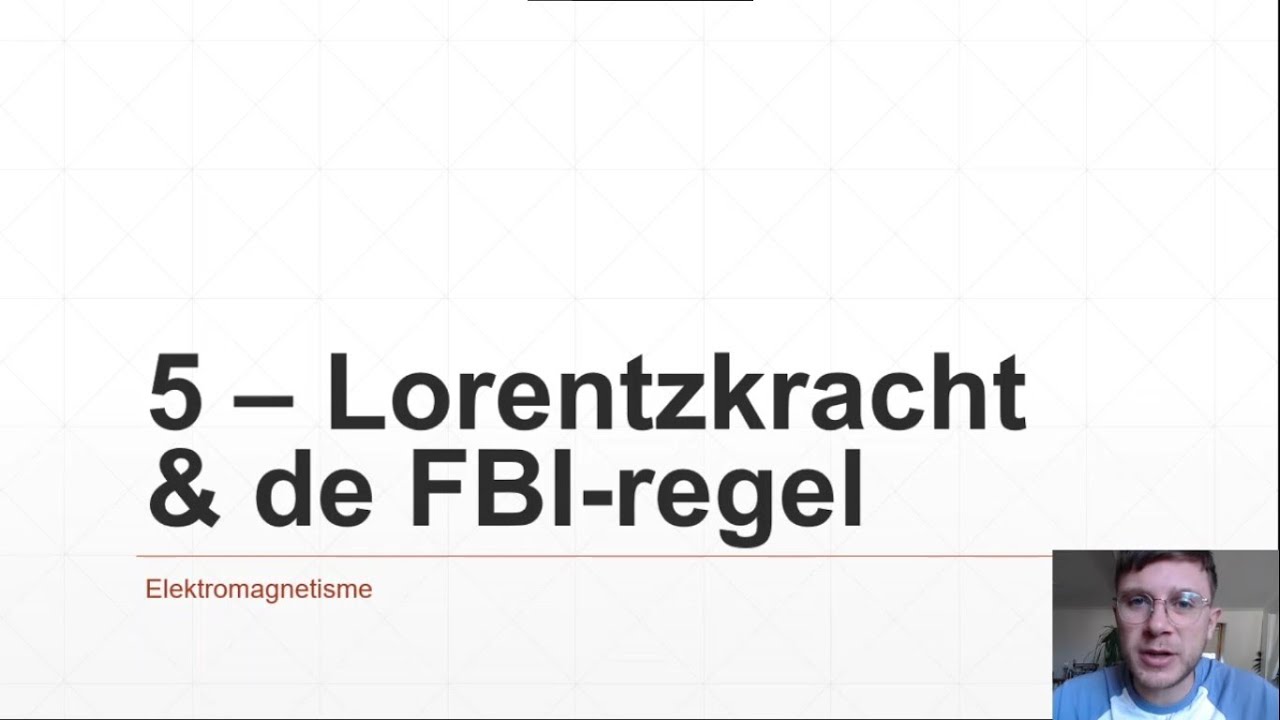 VWO - Elektromagnetisme 5 - Lorentzkracht & de FBI regel
