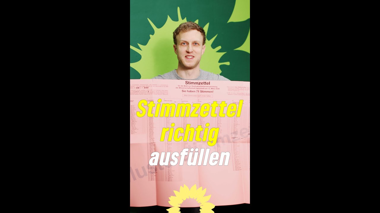 Stimmzettel richtig ausf&uuml;llen