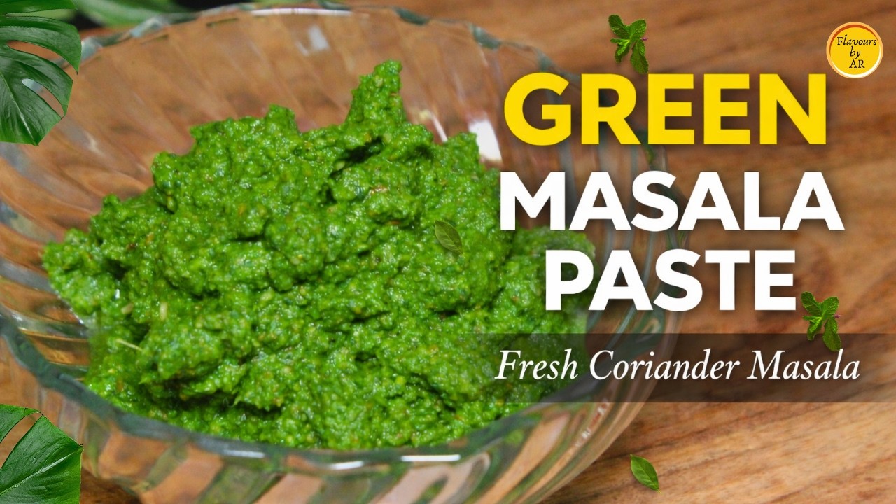 Green Masala Paste (East Indian Style) | Fresh Coriander Masala for Fish, Chicken & Pork