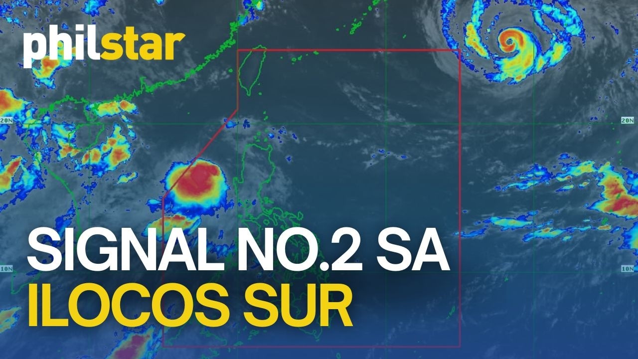 PAGASA Weather Update: Ilocos Nortes nakataas sa Signal no.2 dahil sa Tropical Storm Maymay