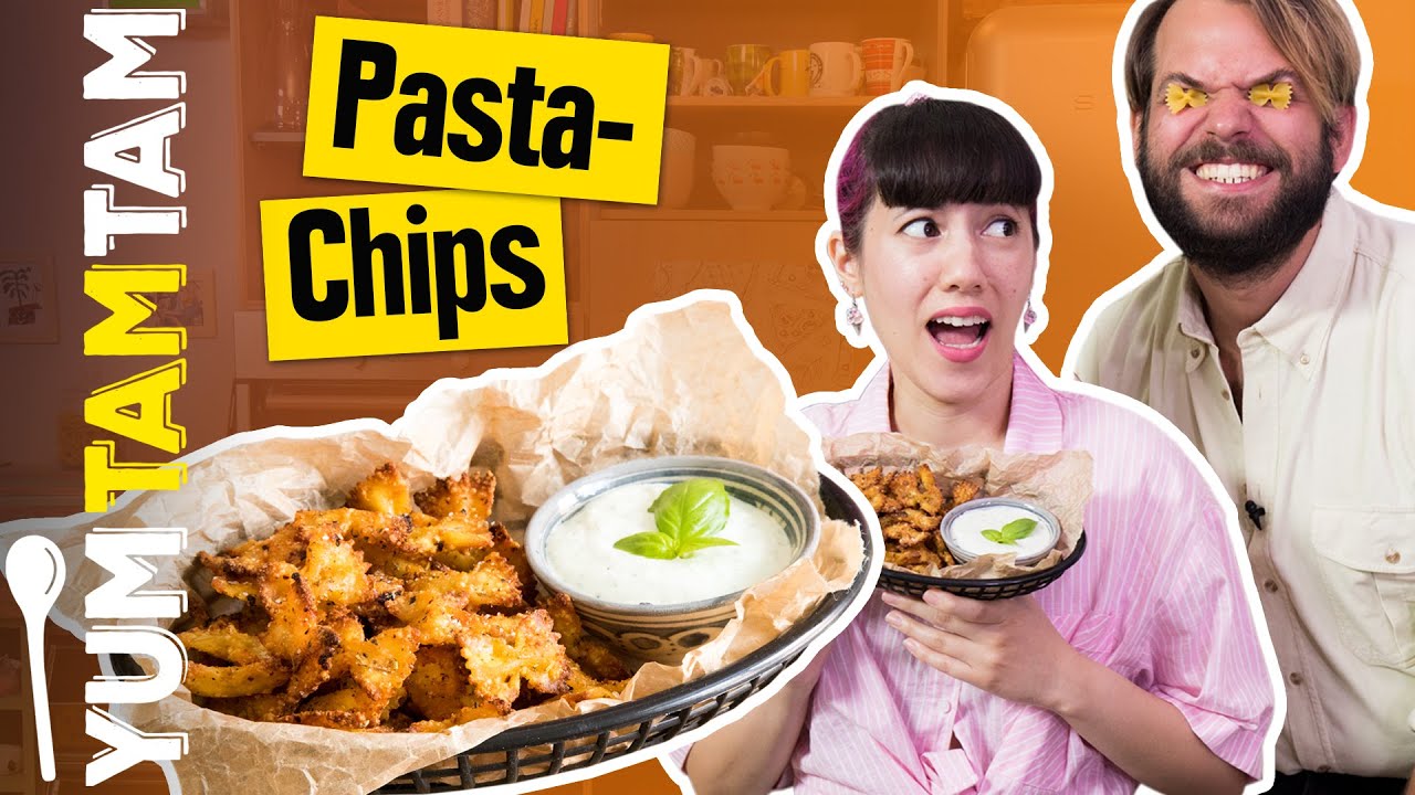Pasta Chips mit Ricotta-Dip // TikTok-Snack // #yumtamtam