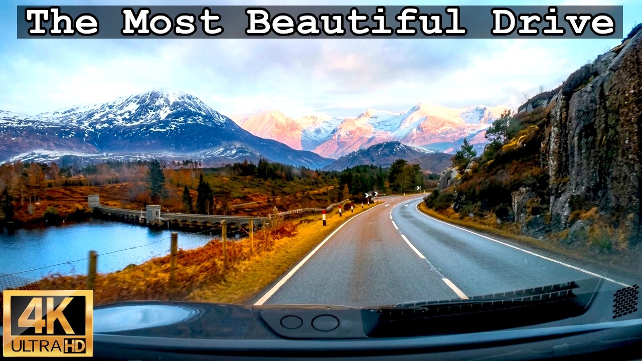 The Most Beautiful Drive from Day to Night | A82 - Inverurie Huntly Avimore Glencoe | ASMR POV 4K