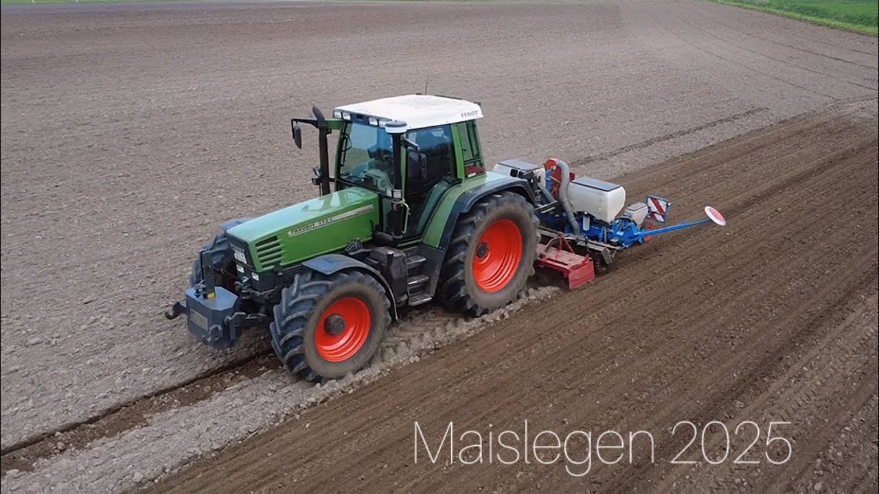 Maislegen 2025 | Fendt 512c | Maschio 3m Kreiselegge & Monosem Maisleger