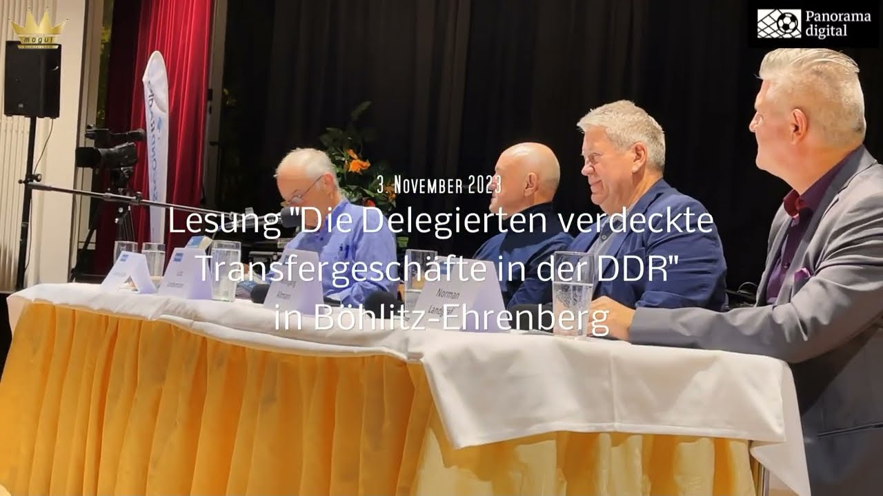 Die Delegierten – Verdeckte Transfergeschäfte im DDR-Fußball mit Lutz Lindemann u. Wolfgang Altmann.