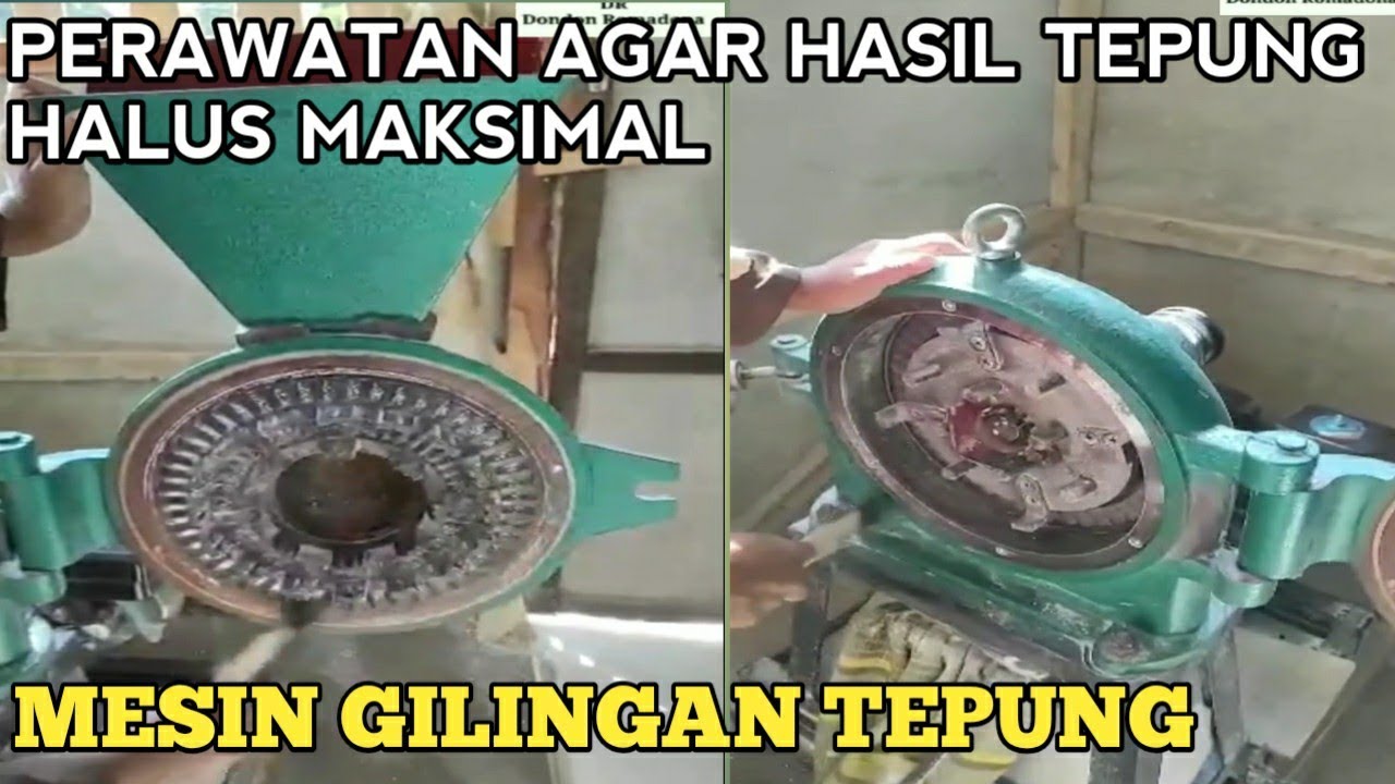 PERAWATAN MESIN TEPUNG AGAR HASIL HALUS MAKSIMAL | how to clean up diskmill ffc23