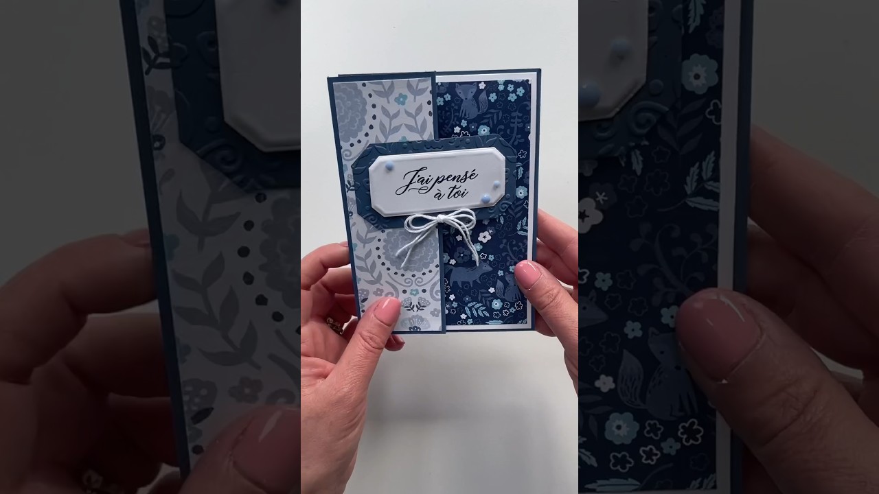 ✂️ C’est parti pour une carte avec un pliage original !