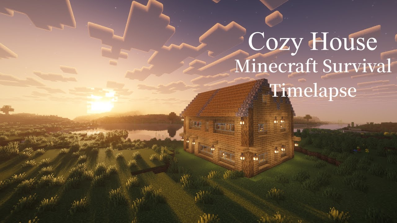 I Built My First Minecraft House… (Timelapse + Shaders)