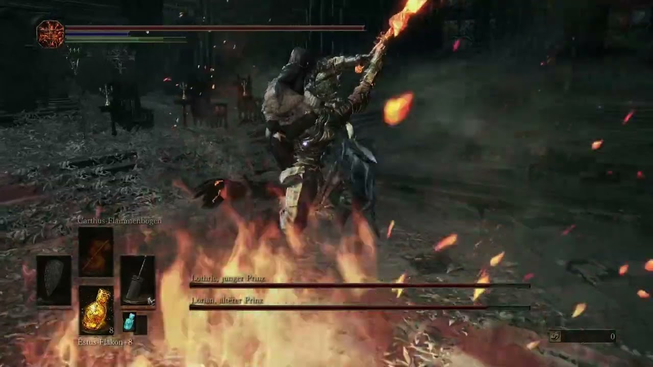 +10 Heavy Guts Greatsword vs Lorian, Elder Prince and Lothric, Younger Prince #darksouls3 