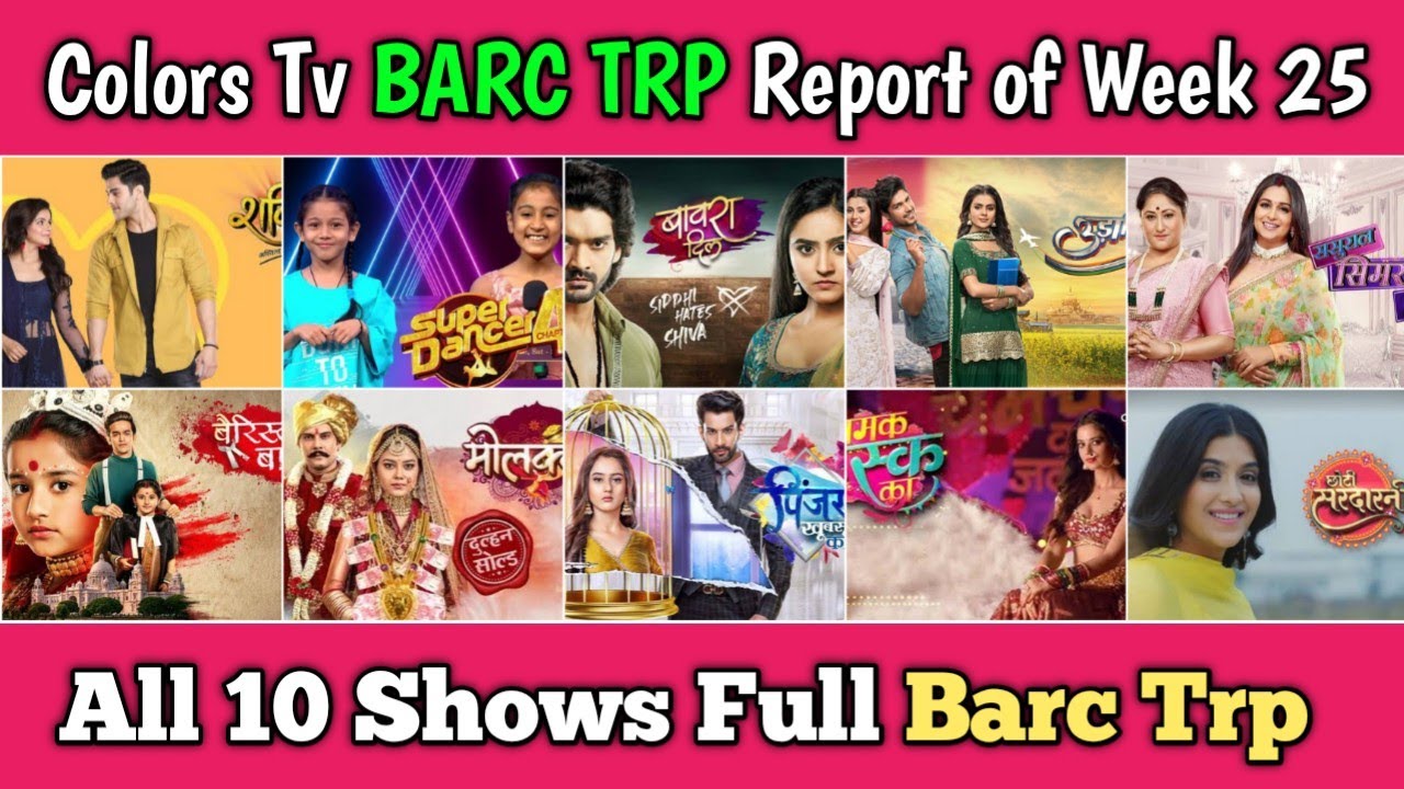 Colors Tv BARC TRP Report of Week 25 : All 10 Shows Barc Trp || Udaariyan, Molkki, Shakti, SSK 2