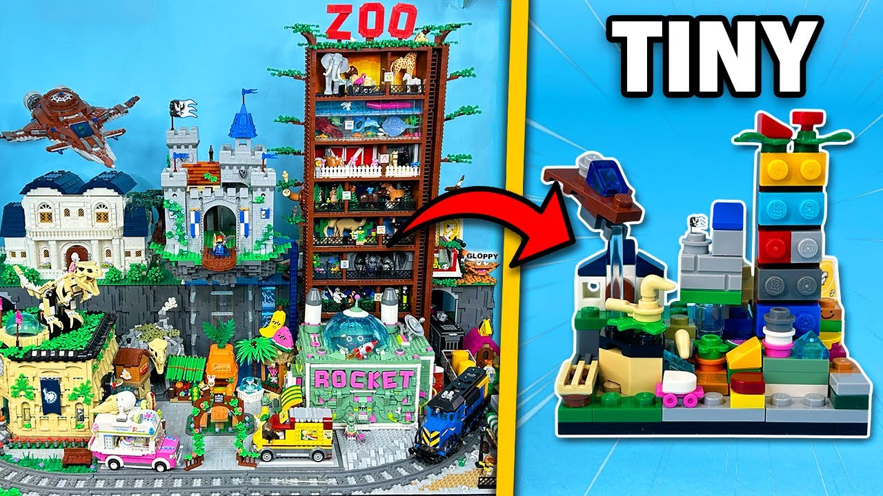 Making my LEGO City 100x SMALLER... (microscale 24-Ville)