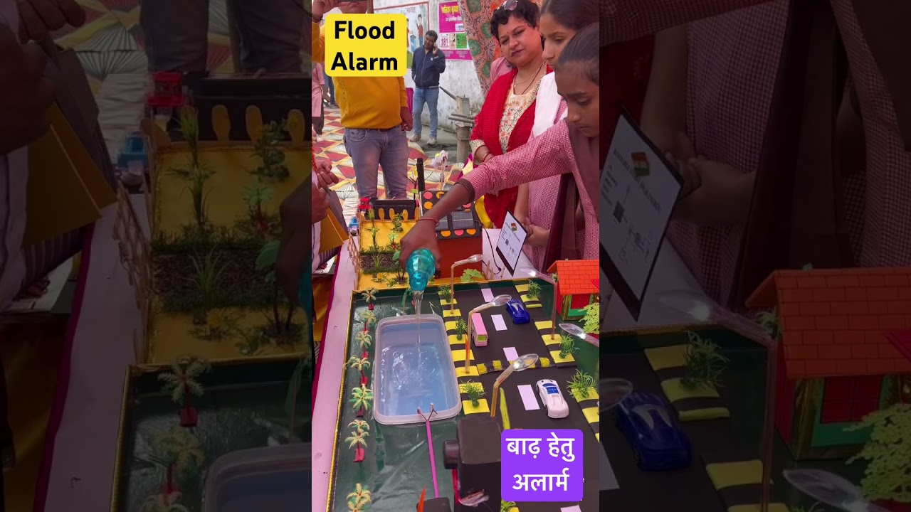 Flood Warning Alarm || Science Working Model || बाढ़ की सूचना हेतु अलार्म-#shorts #project