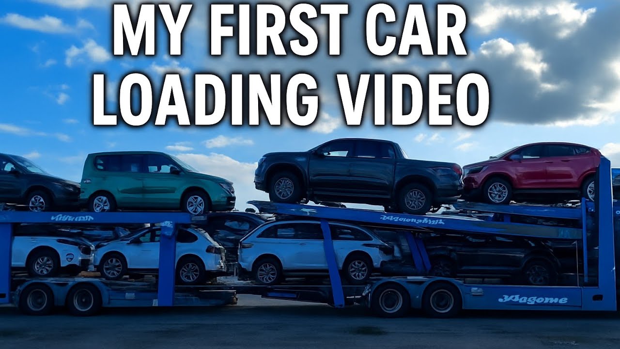 Real Car Carrier Loading in Europe – Must Watch! Part 1 #car transport #europe #eu__trucker_