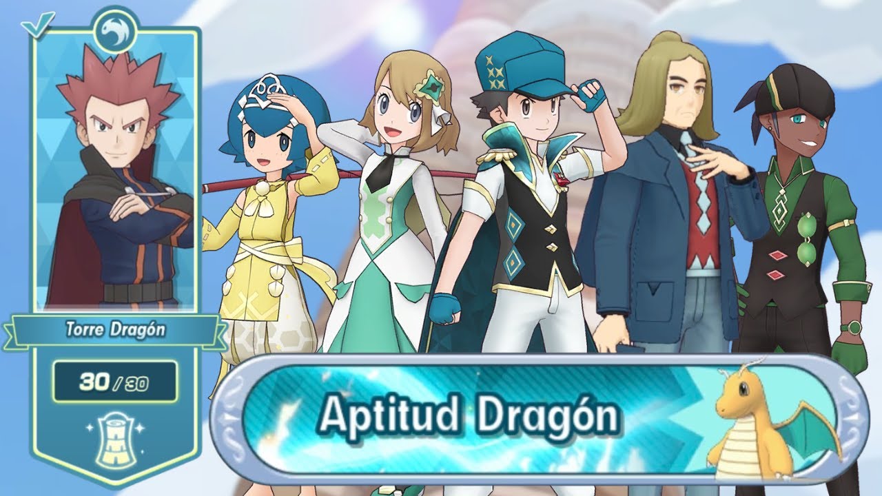 Torre de Passio Dragón, piso 20 al 30 - Pokes 3/5, 1/5 y 5/5 Pokémon Masters EX