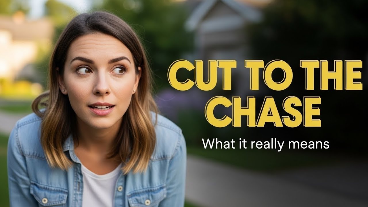 CUT TO THE CHASE — What It Really Means | Real English
