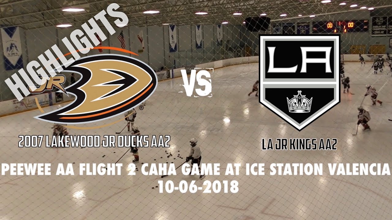 HIGHLIGHTS 2007 Lakewood Jr Ducks AA2 vs LA Jr Kings AA2. Peewee AA (10-06-2018)