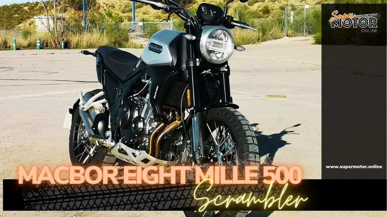 👌 Macbor Eight Mile 500 SCR 2023: una moto increíble con estilo Scrambler 😎 / SuperMotor.Online