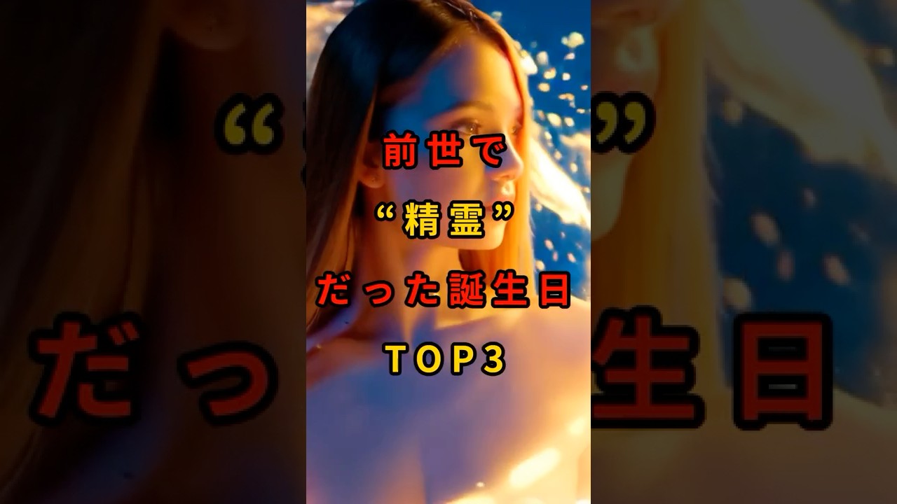 【前世は人間じゃない⁉】前世で&ldquo;精霊&rdquo;だった誕生日TOP3
