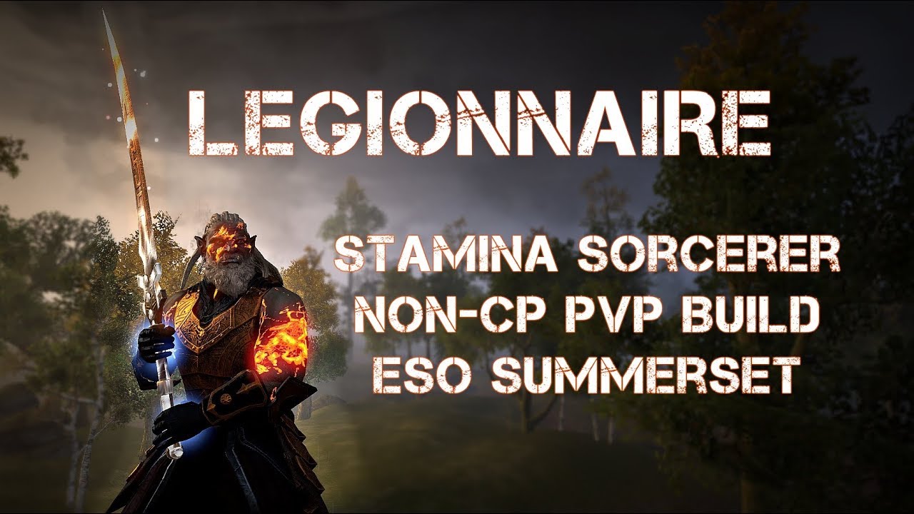 'Legionnaire' | Stamina Sorcerer PVP Build + Gameplay | ESO Summerset