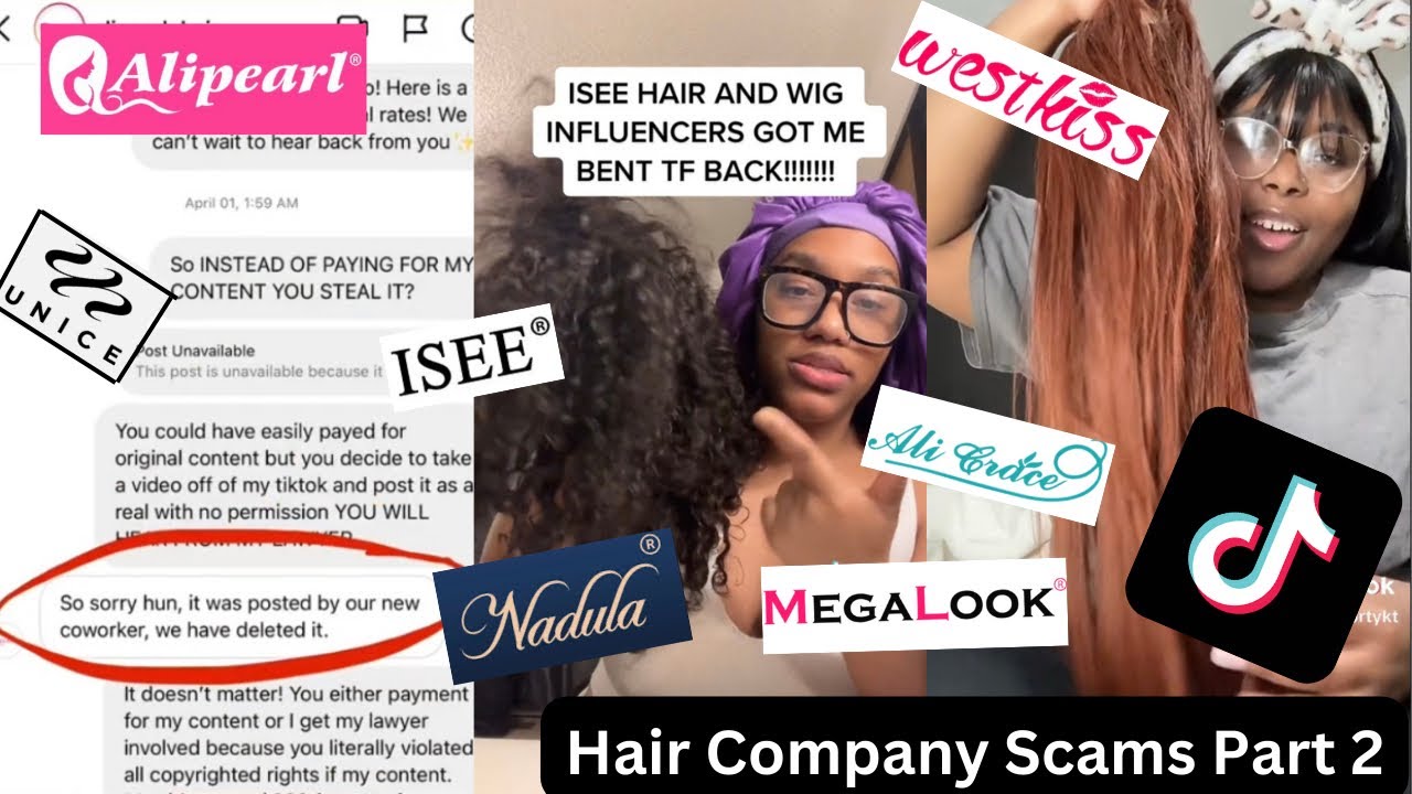 ￼the WORST Popular Hair Companies Scam Customers and Influencers Pt 2 ￼(Tik Tok Compilation)