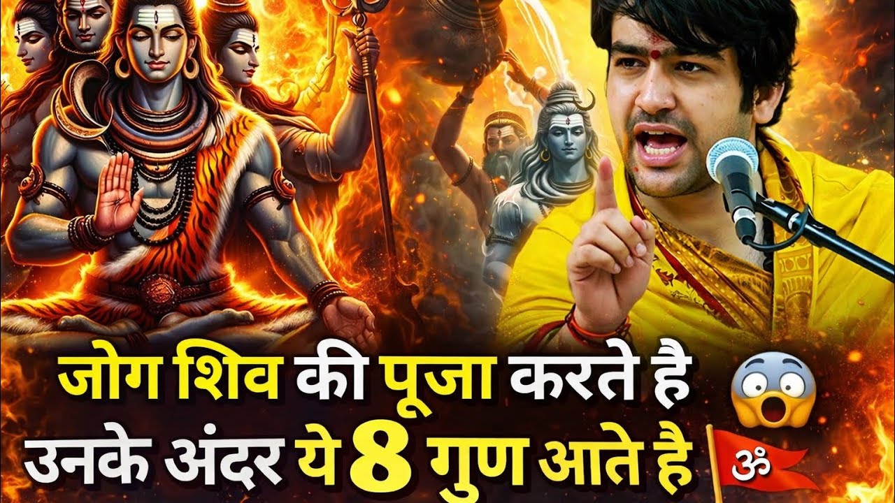 जो लोग शिव की पूजा करते है उनके अंदर ये 8 गुण आते है 😱|| BAGESHWAR DHAM 🚩🕉️ || #viralvideo
