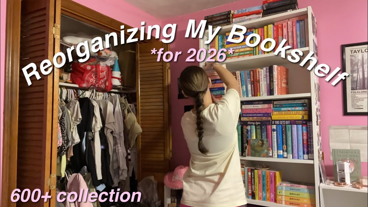 Reorganizing My HUGE Bookshelf (600+ books) 
