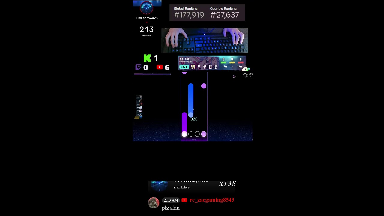 120 subscribers grind | Short stream  | 150k osumania grind  #gaming