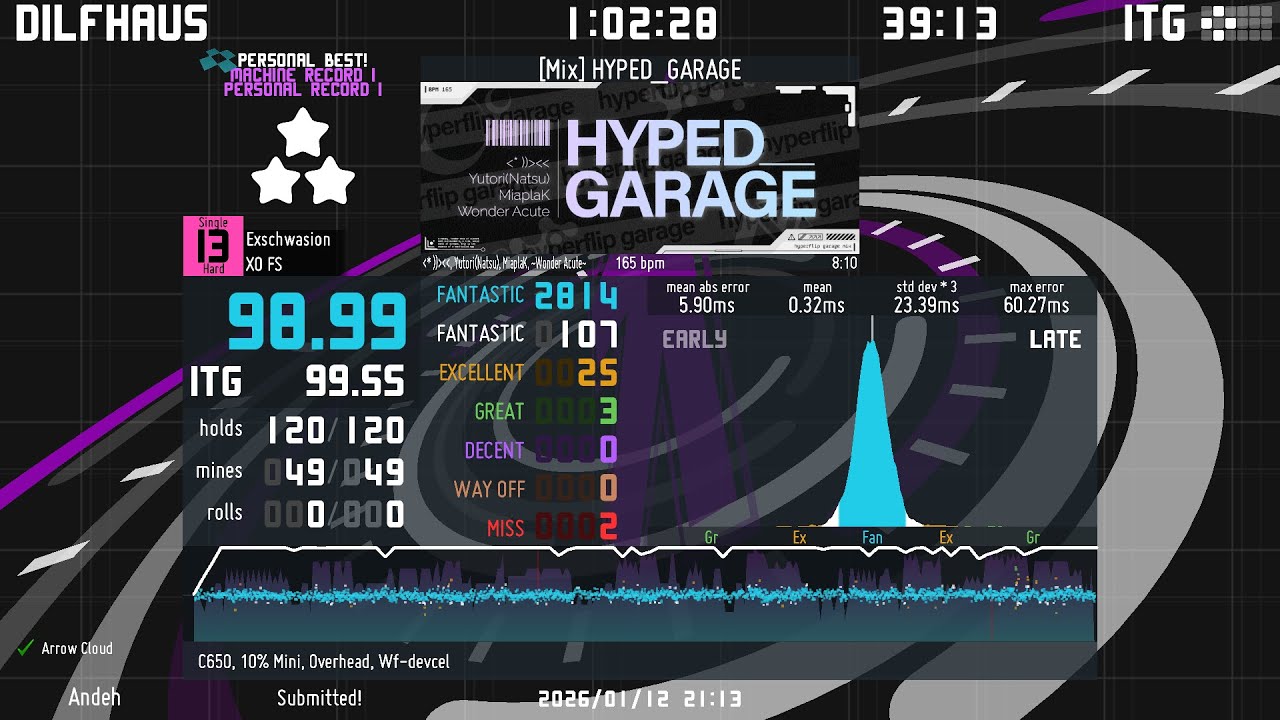 [ITG] [Mix] HYPED_GARAGE (SH 13) 98.99% EX