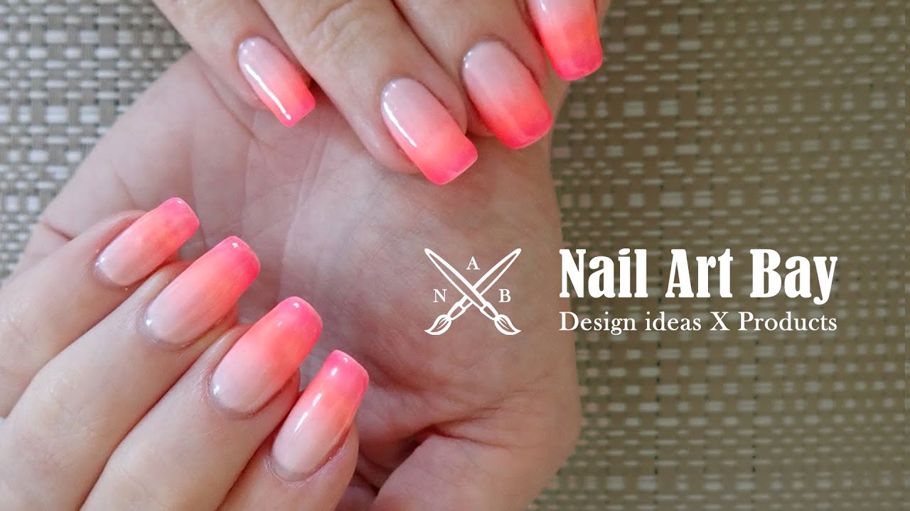 Pink Ombre Nails with Gel Polish - Easy DIY Nail Art