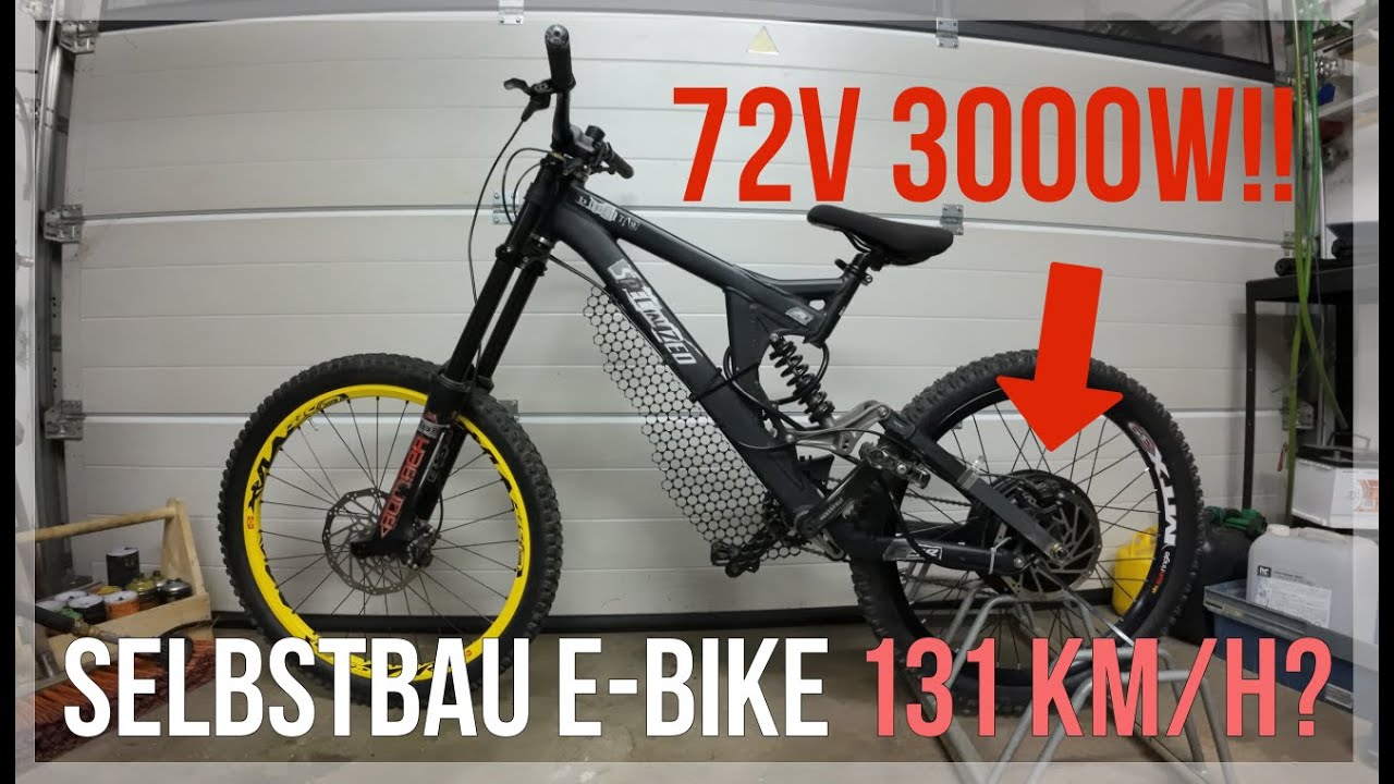 3000w 72V Selbstbau E-Bike Downhill Ebike Build Part 1