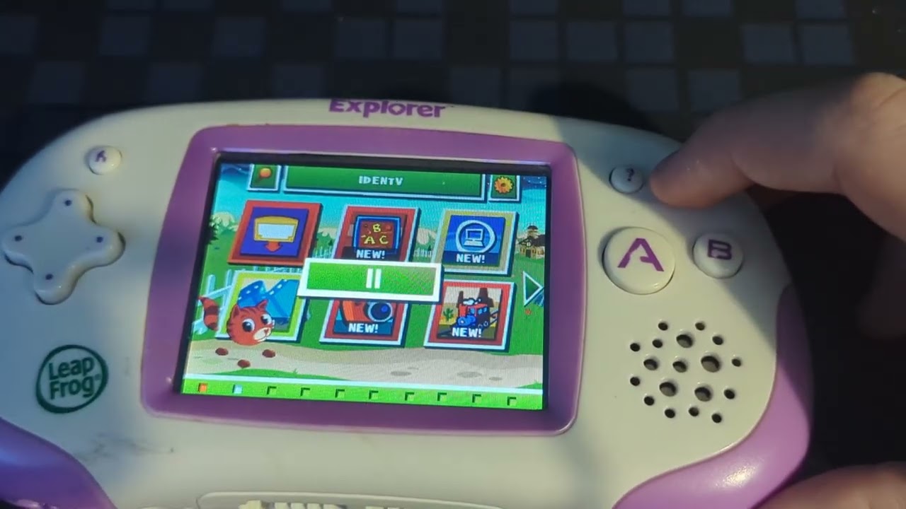 Leapster Explorer - Initial setup, Menus, power on and power off