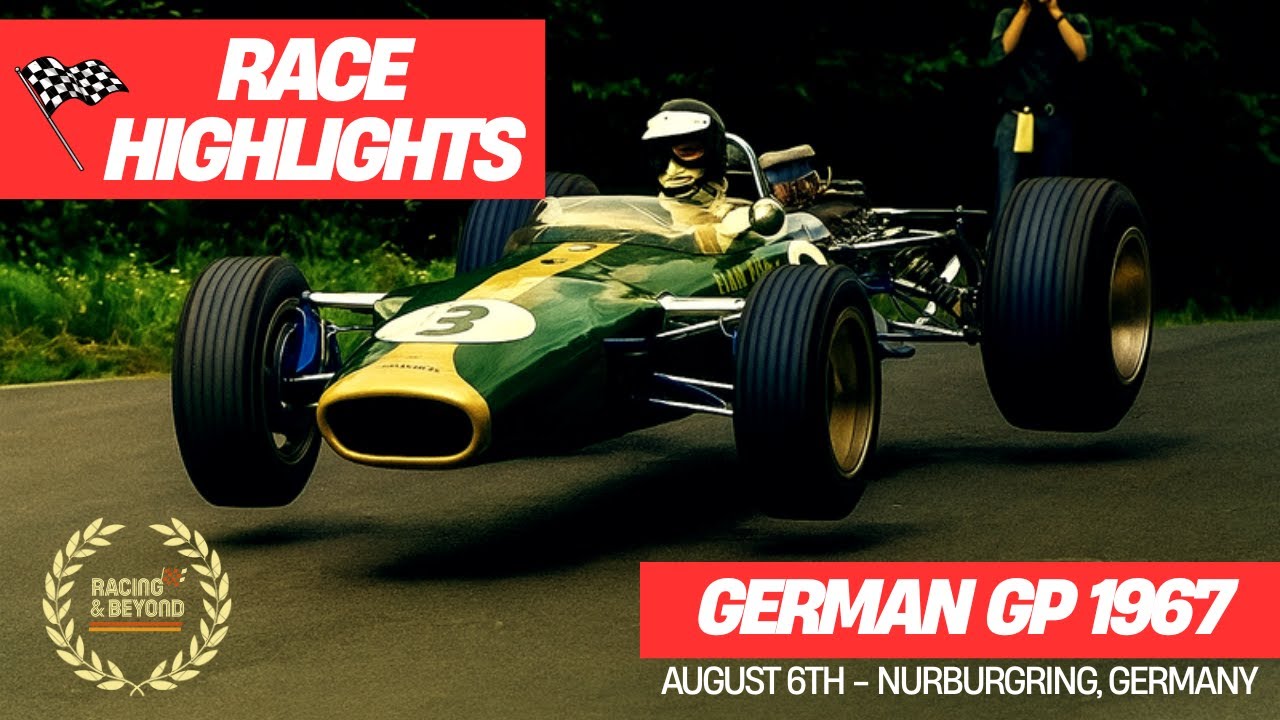 Formula 1 1967 German GP - Hulme Wins - F1 Highlights