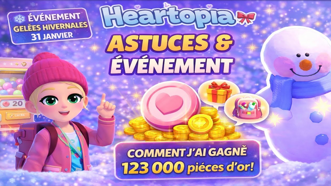 Heartopia 💗 Conseils & astuces #1 Inventaire, cadeaux, parking & événement hivernal #heartopia #cozy