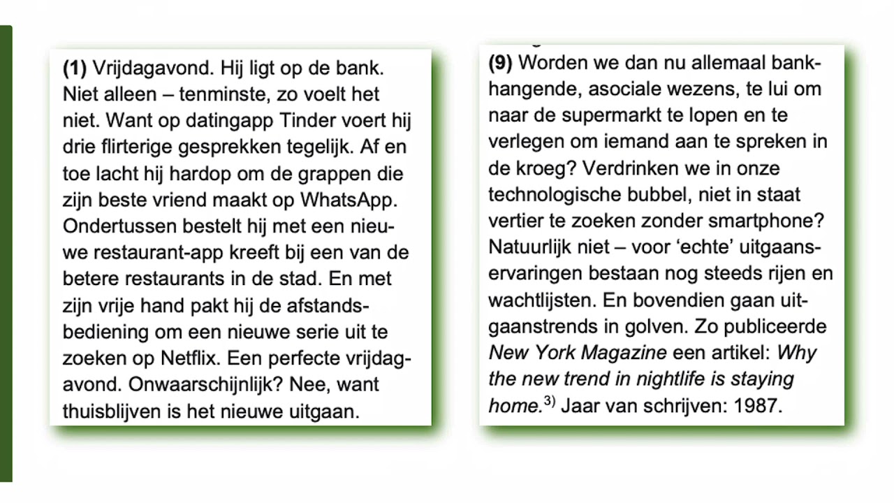 Havo Nederlands 2019-1: Analyseren en interpreteren - een moeilijke opgave uitgelegd
