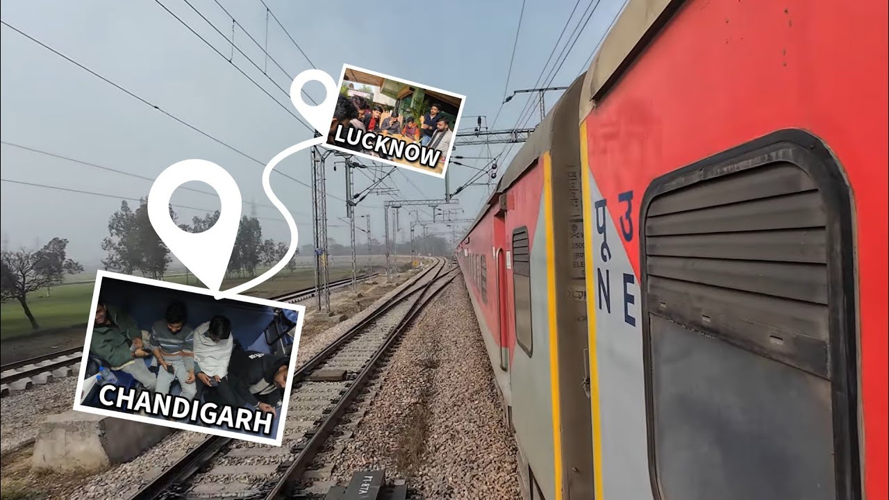 Lucknow To Chandigarh Tak Ka Safar 🚆 | Manali Journey Begins 🏔️ @Sussharad vlogs 