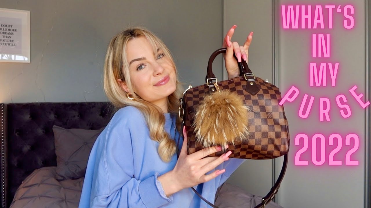 WHAT'S IN MY PURSE 2022 | Louis Vuitton Speedy 25 | Katie Season
